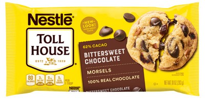 Nestle toll house bittersweet chocolate package.