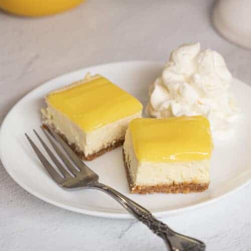 Lemon Cheesecake Bites with Lemon Curd Topping My Cookie Journey