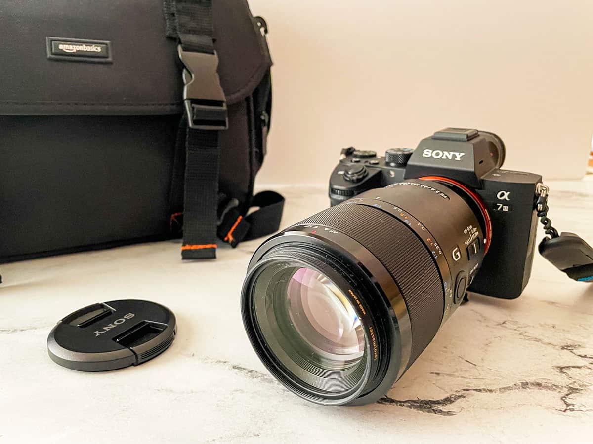 My Sony A7iii camera and camera bag.