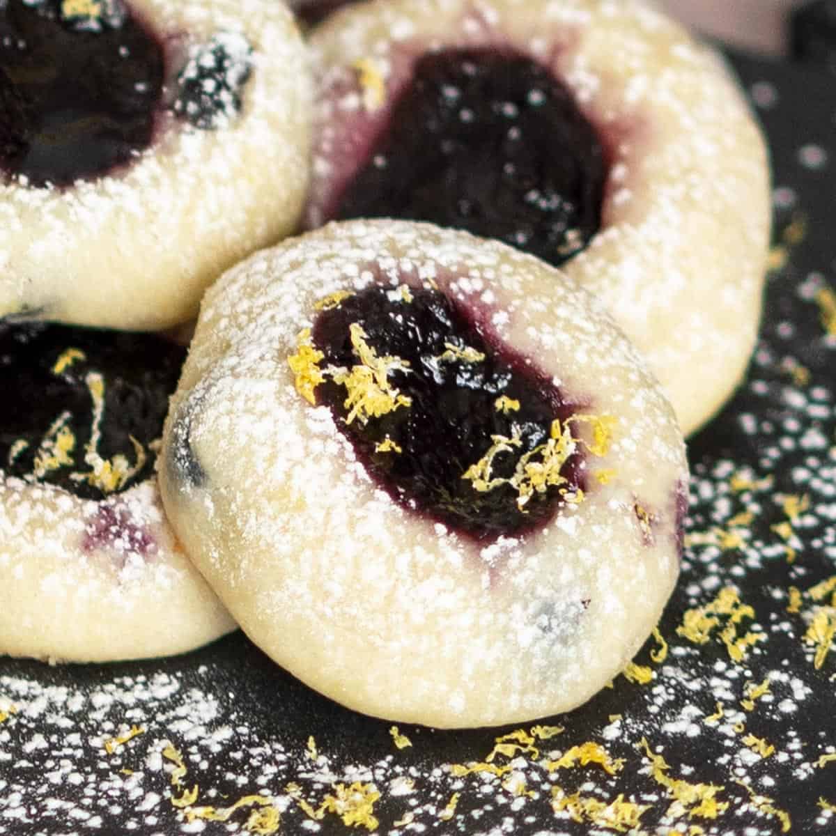 Blueberry with Blueberry Jam Cookies My Cookie Journey