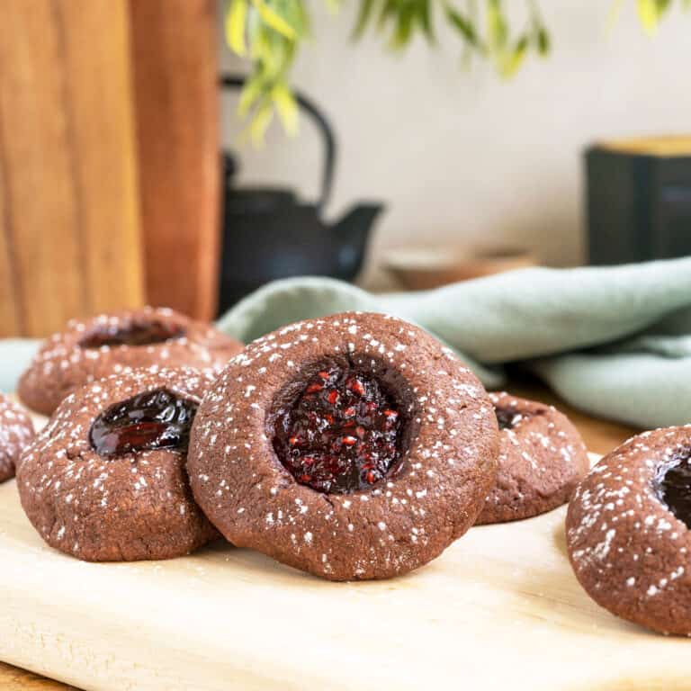 Chocolate with Raspberry Jam Cookies - My Cookie Journey