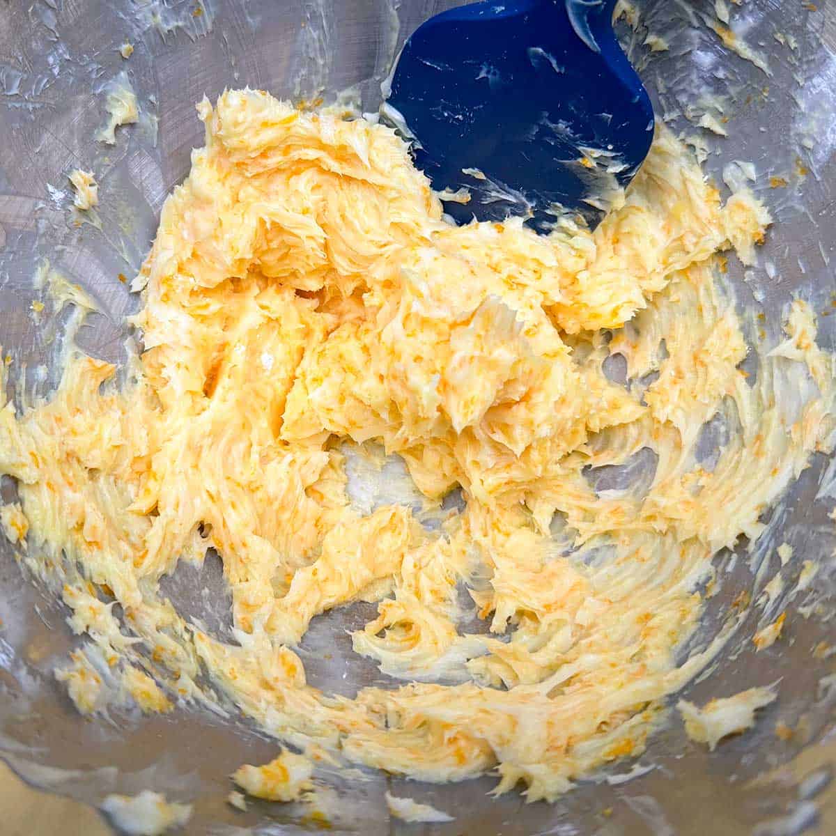Ginger and orange zest has been added to the cookie dough.