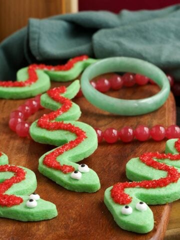 Snake cookies for the Chinese New Year 2025! Year of the snake.