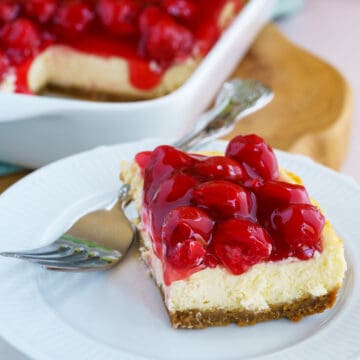 Close up of a piece of the Cherry Cheesecake Cookie Bites.