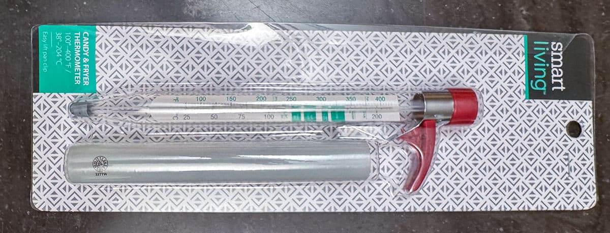 A candy thermometer to use while cooking the toffee.