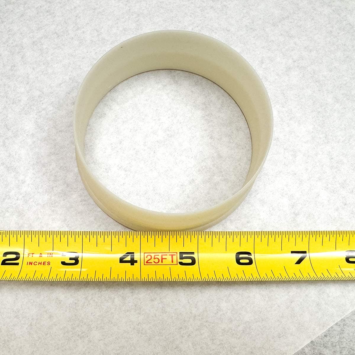 Measuring the cookie cutter.