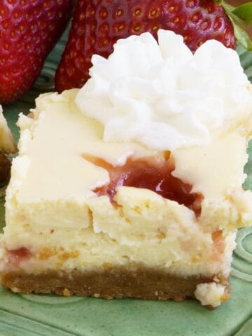 Strawberry Key Lime Cheesecake Bites feature image.