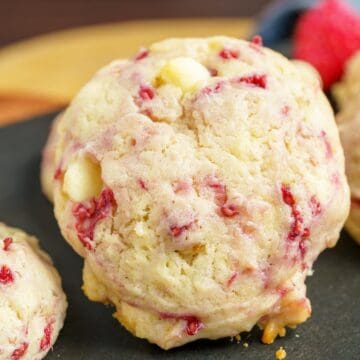 Raspberry Hazelnut Mascarpone Cookies feature image.