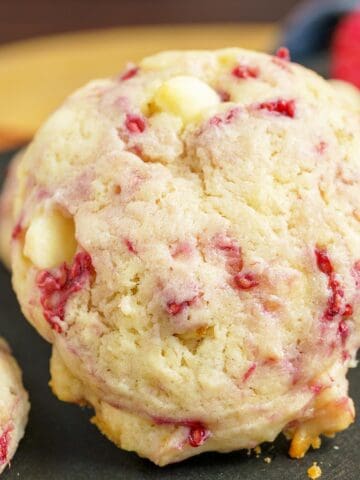Raspberry Hazelnut Mascarpone Cookies feature image.