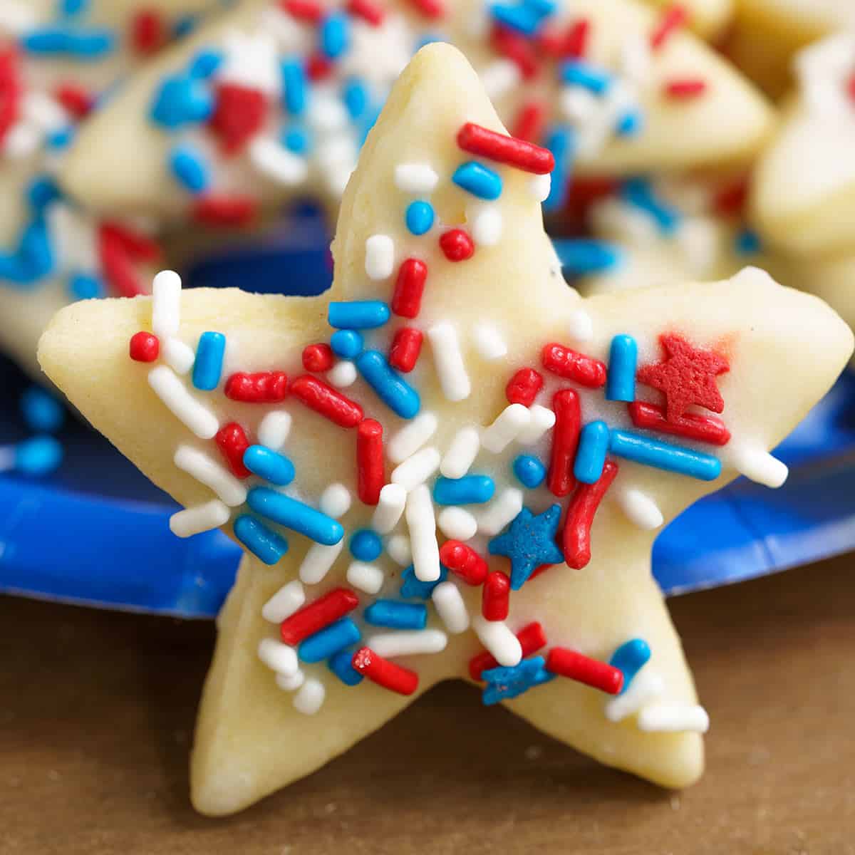 Honey almond glazed cookies feature photo.