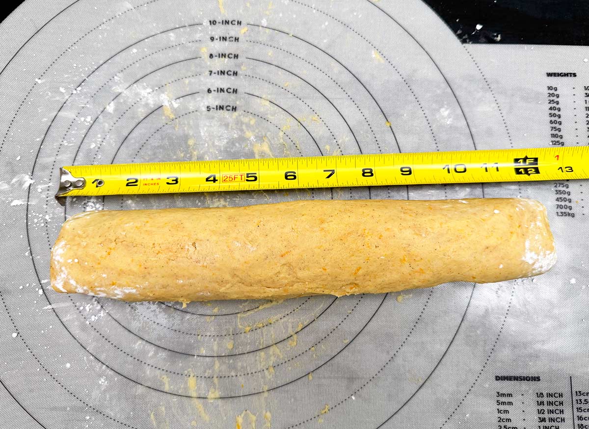 Making a 12 inch long 1 roll.