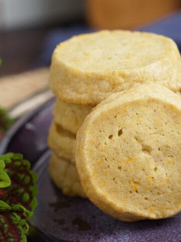 Cardamom Orange Shortbread Cookies feature image.