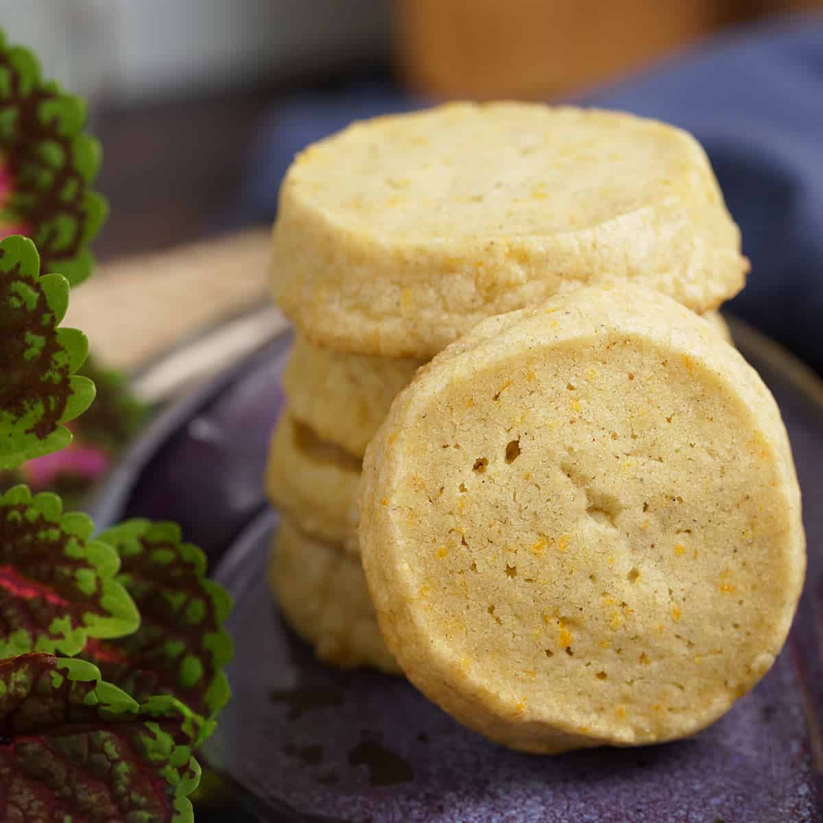 Cardamom Orange Shortbread Cookies feature image.