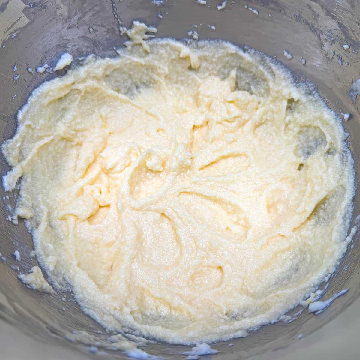 All the wet ingredients are mixed together.