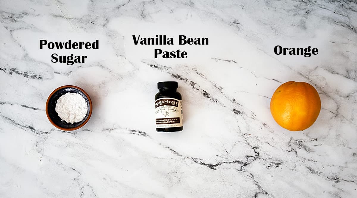 Ingredients that is needed for making the glaze.