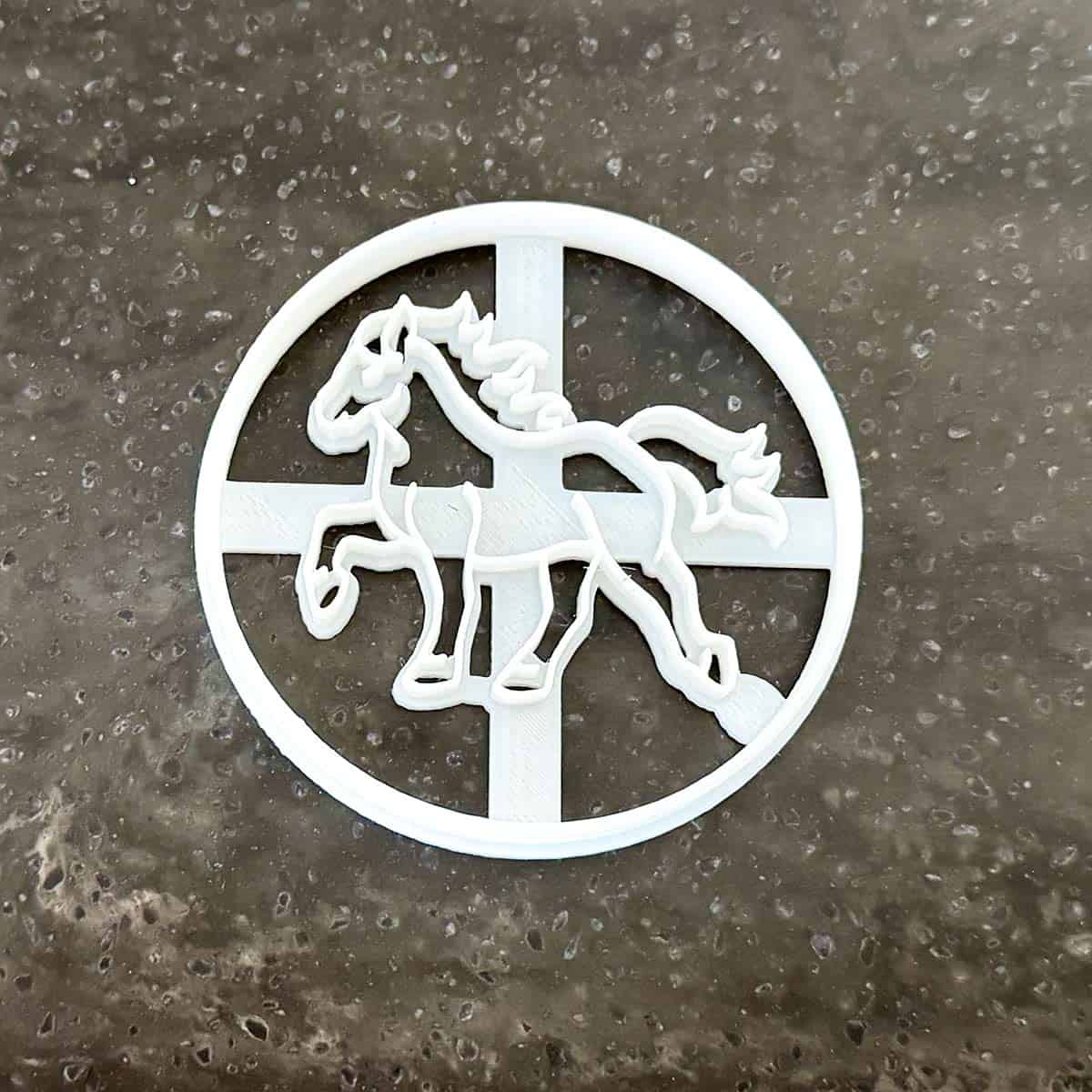 Year of the Horse cookie cutter for the Vanilla Orange Sugar Cookies.